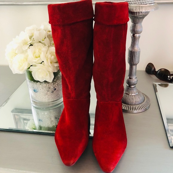 Franco Sarto Shoes - Franco sarto red suede boots